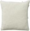 Boho Chic White Textured Lines Throw Pillow
