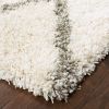 8ï¿½ï¿½ï¿½ Round Ivory And Gray Geometric Lattice Area Rug