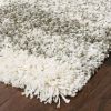 8ï¿½ï¿½ï¿½ Round Gray And Ivory Geometric Pattern Area Rug