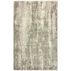 6' X 9' Gray And Ivory Abstract Splash Indoor Area Rug
