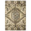 10' X 13' Tan And Gold Central Medallion Indoor Area Rug