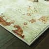 9' X 12' Beige and Black Power Loom Area Rug