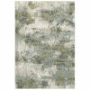 9' X 12' Blue Green Power Loom Area Rug
