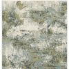 9' X 12' Blue Green Power Loom Area Rug