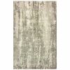 8ï¿½ï¿½ï¿½ X 10ï¿½ï¿½ï¿½ Gray And Ivory Abstract Splash Indoor Area Rug