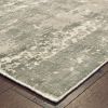 9' X 12' Gray And Ivory Abstract Splash Indoor Area Rug