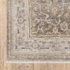 9' X 12' Beige Grey Machine Woven Oriental Indoor Arean Rug