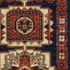 6' Red Blue Machine Woven Oriental Indoor Runner Rug
