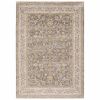 2' X 3' Beige Grey Machine Woven Oriental Indoor Area Rug