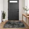 3' X 5' Gray Natural Sheepskin Area Rug