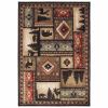 4' X 6' Gold and Ivory Power Loom Area Rug