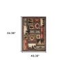 4' X 6' Gold and Ivory Power Loom Area Rug