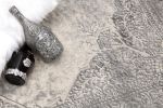 2' X 8' Gray Distressed Medallion Runner Rug