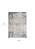 2' X 3' Navy And Beige Distressed Vines Scatter Rug