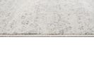 2' X 3' Ivory Distressed Ikat Pattern Scatter Rug
