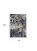 2' X 3' Navy Blue Cobblestone Pattern Scatter Rug
