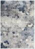 2' X 5' Navy Blue Cobblestone Pattern Area Rug
