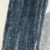 8' X 11' White And Blue Abstract Strokes Area Rug