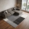 7' X 9' Gray Modern Geometric Area Rug