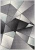4' X 6' Gray And Blue Prism Pattern Area Rug