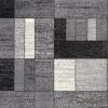 8' X 11' Gray Distressed Geometric Area Rug