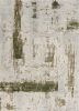3' X 5' Green Abstract Dhurrie Area Rug