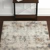 4' X 6' Beige Abstract Printed Area Rug