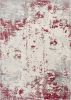 8' X 10' Red Abstract Dhurrie Area Rug