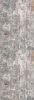 2' X 8' Gray And Ivory Abstract Runner Rug