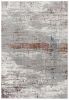 5' X 8' Gray And Brown Abstract Scraped Area Rug