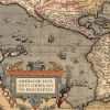Vintage 1718 Map Of New France Unframed Print Wall Art