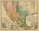 20" X 24" Vintage 1846 Map Of Mexico Wall Art