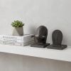 Black Cast Aluminum Raging Bull Bookends