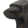 Distressed Black Anvil Bookends
