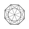 Black Geometric Metal Centerpiec Bowl