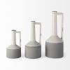 White And Gray Jug Vase