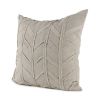 Light Gray Chevron Textured Pillow Cover