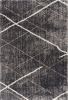 5' X 8' Gray Modern Distressed Lines Area Rug
