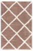 3' X 5' Beige Geometric Area Rug