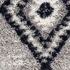 8' X 11' Gray And Navy Boho Chic Area Rug