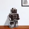 Silver Metal Robot Shaped Sculpture