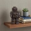 Silver Metal Robot Shaped Sculpture