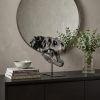 Brown Resin Tyrannosaurus Rex Skull Decor Piece