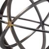 Black Metal Circular Decorative Object
