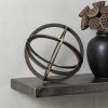 Black Metal Circular Decorative Object