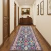 20' Runner Blue and Ivory Oriental Runner Rug