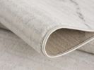 10' Runner Gray and Ivory Geometric Runner Rug