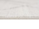 6' Runner Gray and Ivory Geometric Runner Rug