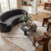 6' X 9' Gray and Ivory Geometric Area Rug