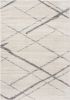 8' X 10' Gray and Ivory Geometric Area Rug